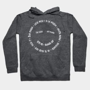 Sarcastic smiley face bite me Hoodie